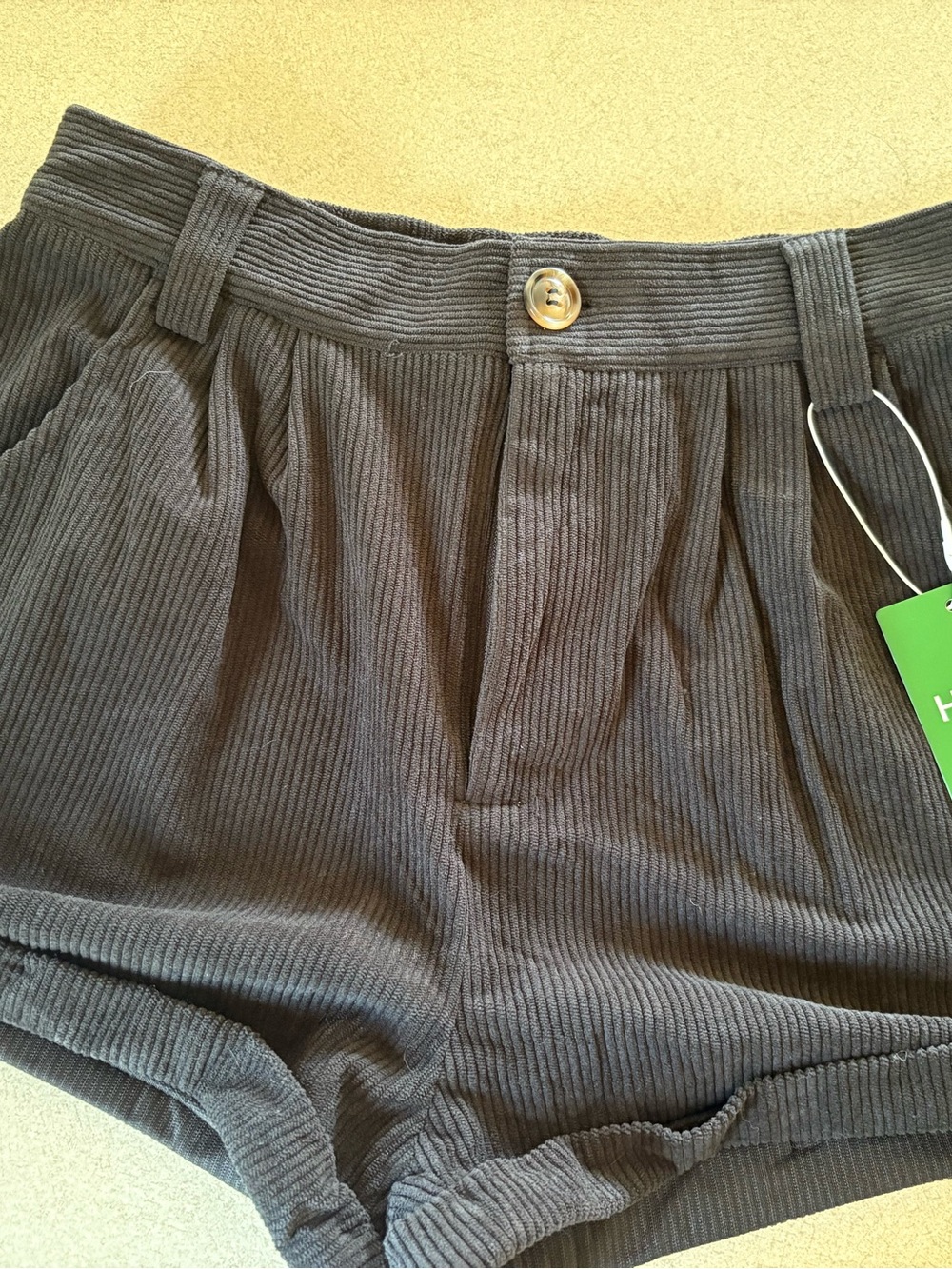 HALARA Brown High Waist Corduroy Women’s Shorts